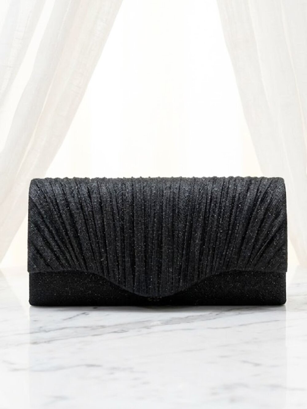 Black Glitter Ladies Clutch Style 2